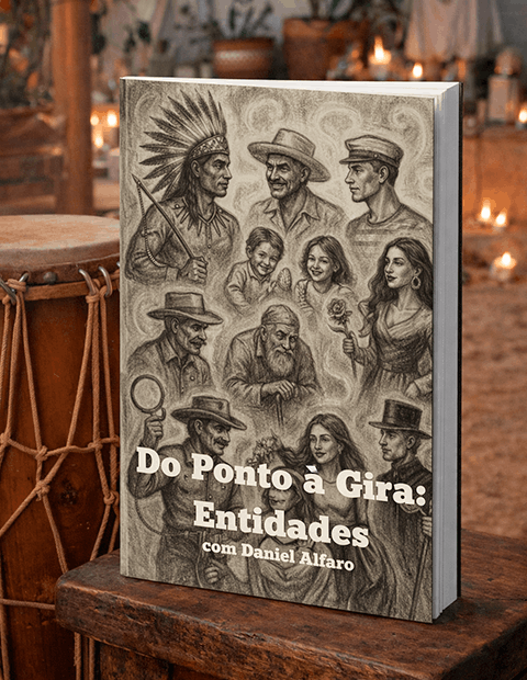 Mockup do Livro de Pontos — Do Ponto à Gira